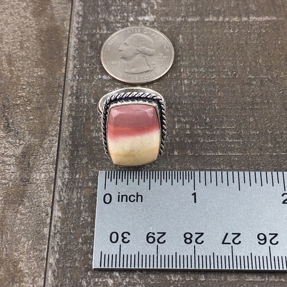 Mookaite Imperial Jasper Stone Ring Size 8 - Picture 9 of 10